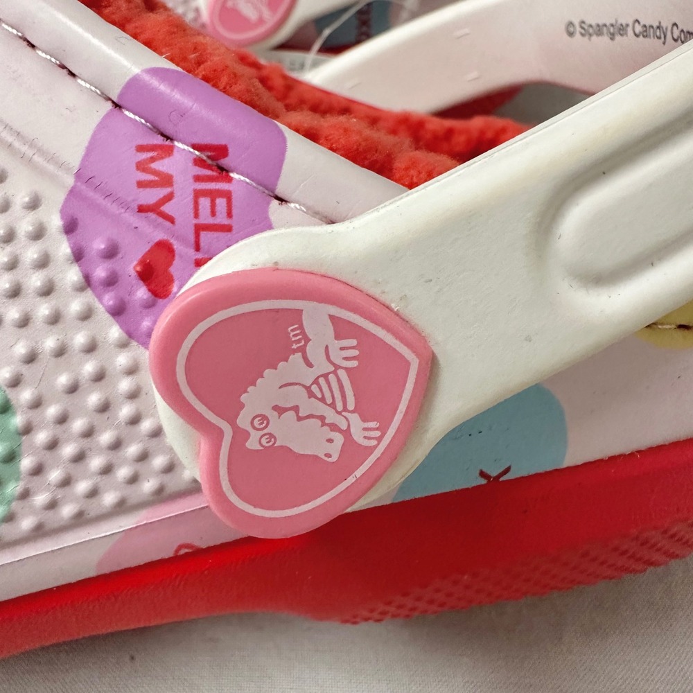 Crocs Classic Lined Clog Sweethearts Candy Hearts Women US Size 7 Men's 5 NWT - Picture 3 of 11